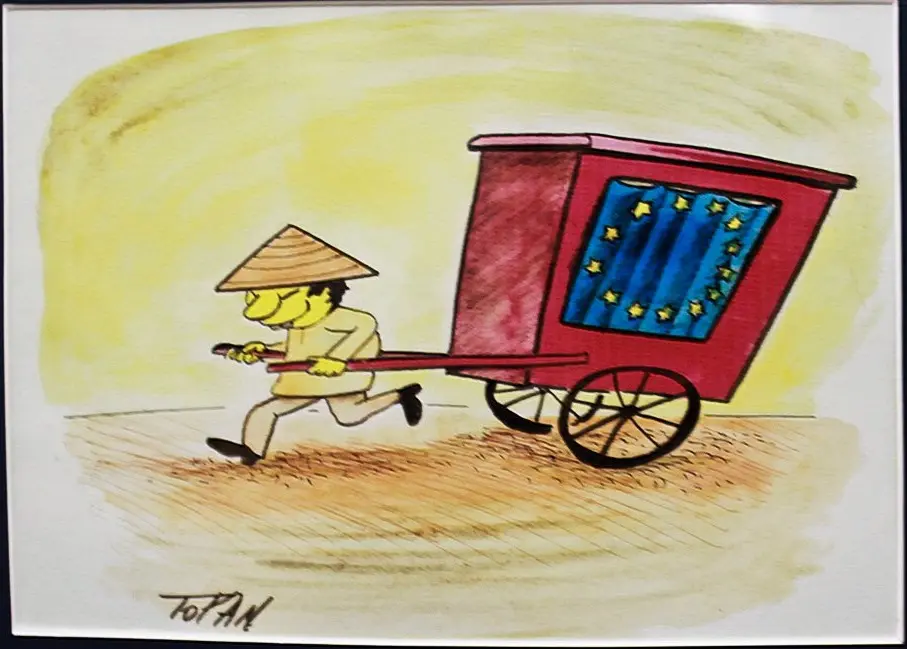 Cristian Topan, caricaturist, grafician