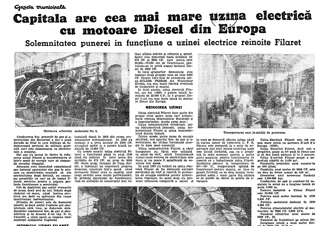 Uzina electrică Filaret din București, str. Candiano Popescu