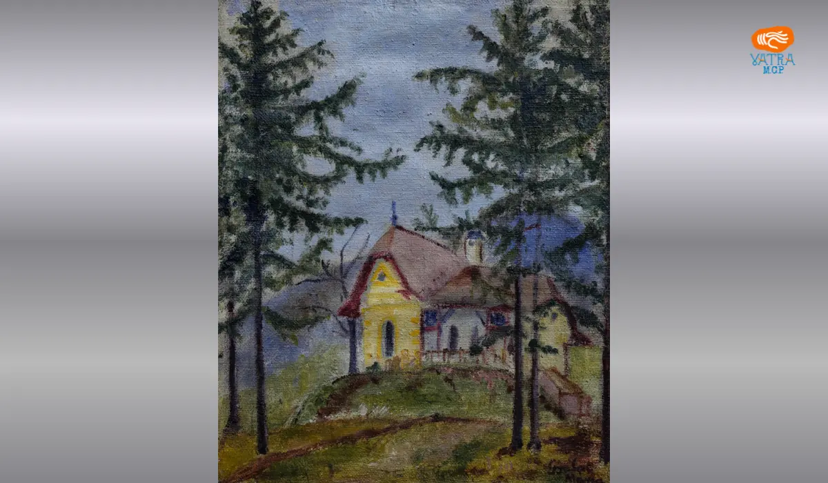 Peisaj cu biserică – Maria Gyalai