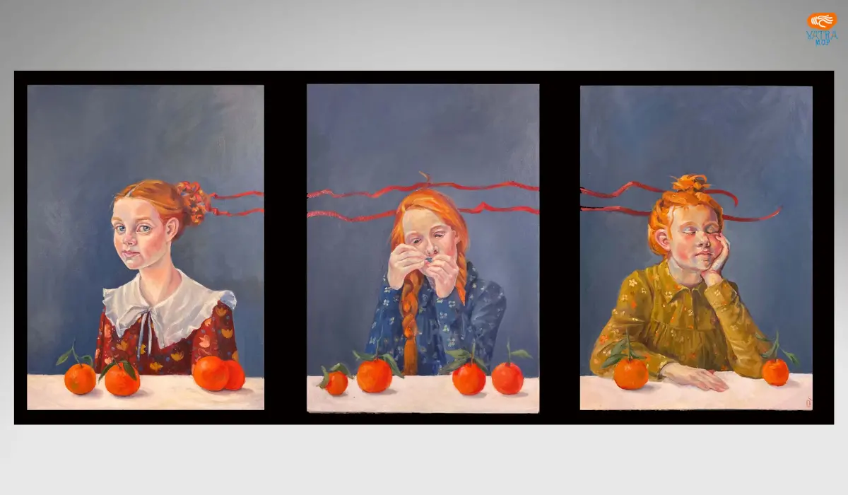 Orange – triptic – Elena Orbocea