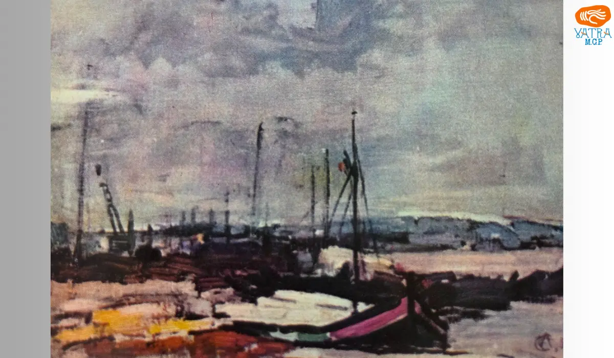 Schiță de peisaj din Tulcea (1955) – Alexandru Ciucurencu