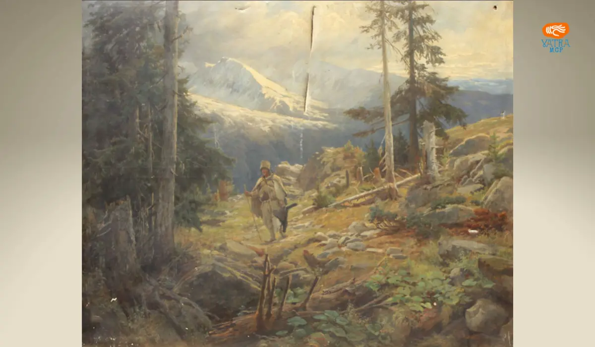 Peisaj cu vânător – Venceslav Melka
