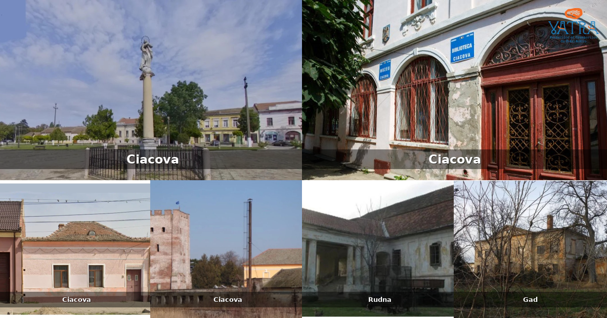 Atracții, monumente și obiective turistice din Ciacova