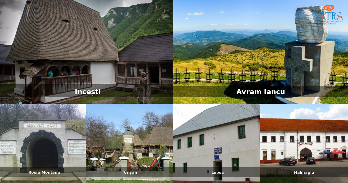 Atracții, monumente și obiective turistice din Vidra