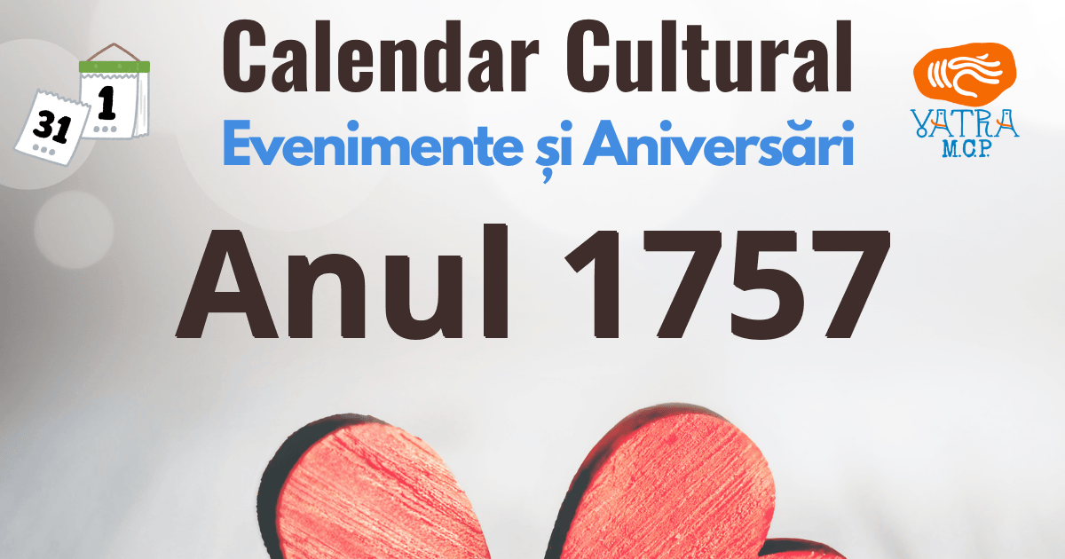 Anul 1757 în Cultura românească