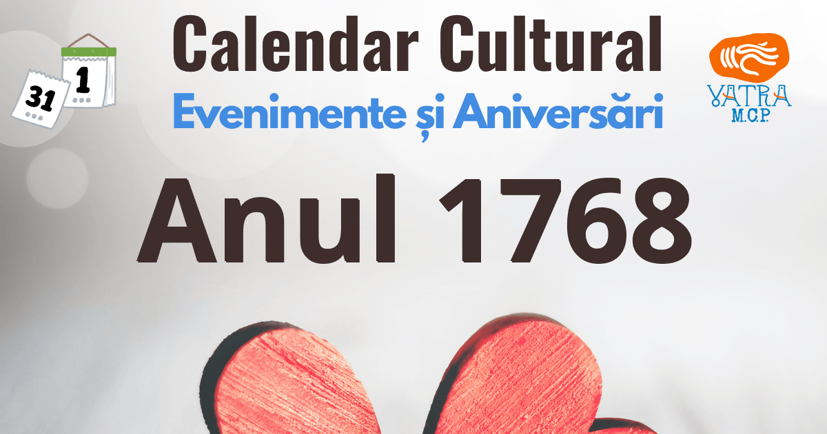 Anul 1768 în Cultura românească