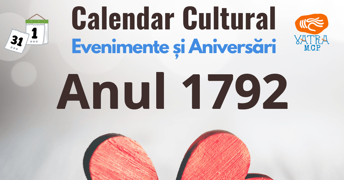 Anul 1792 în Cultura românească