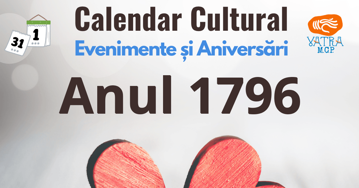 Anul 1796 în Cultura românească