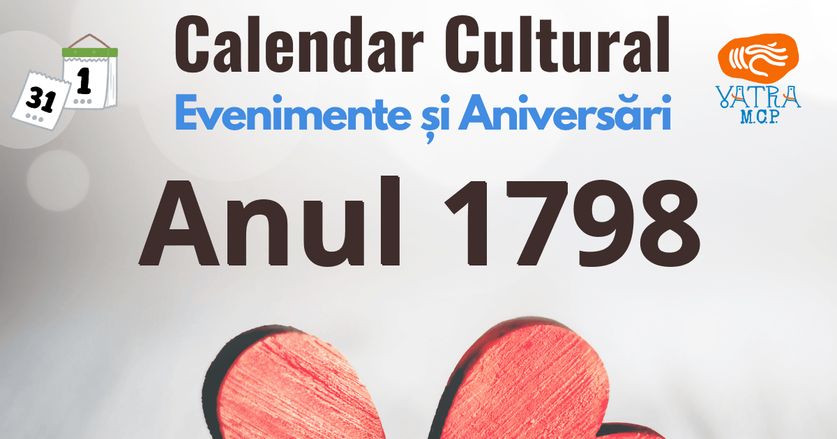Anul 1798 în Cultura românească