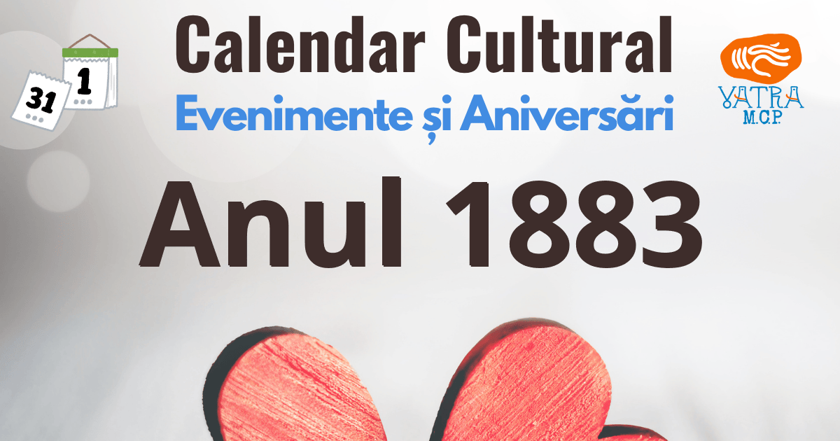 Anul 1883 în Cultura românească