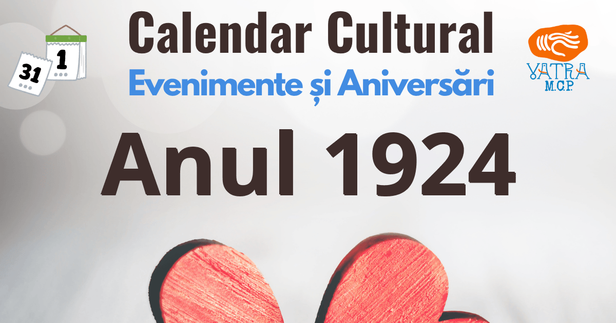 Anul 1924 în Cultura românească