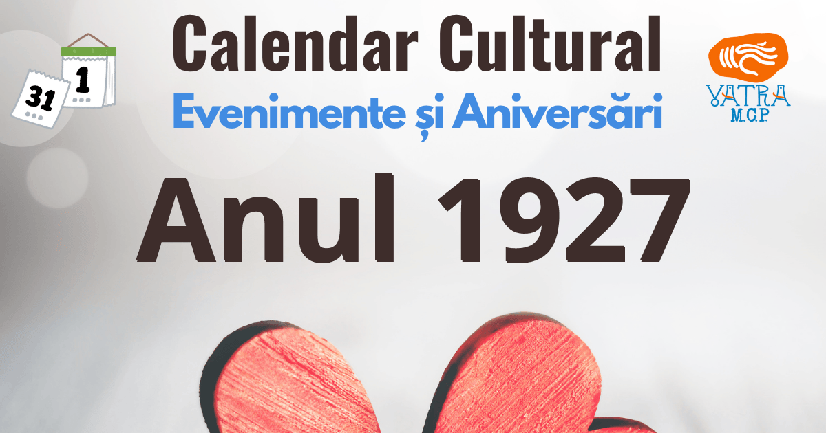 Anul 1927 în Cultura românească