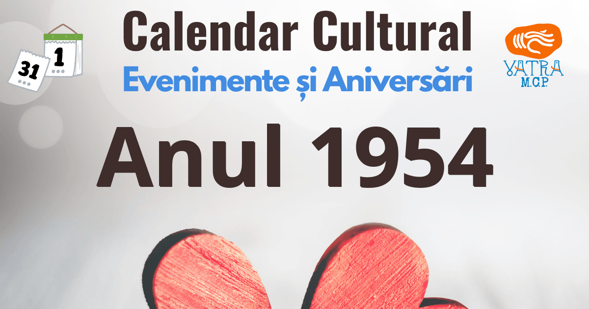 Anul 1954 în Cultura românească