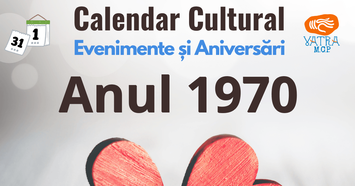 Anul 1970 în Cultura românească