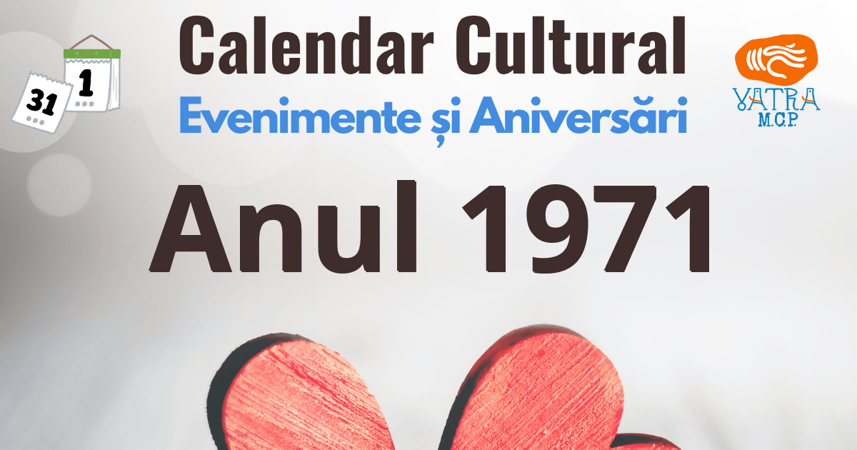 Anul 1971 în Cultura românească