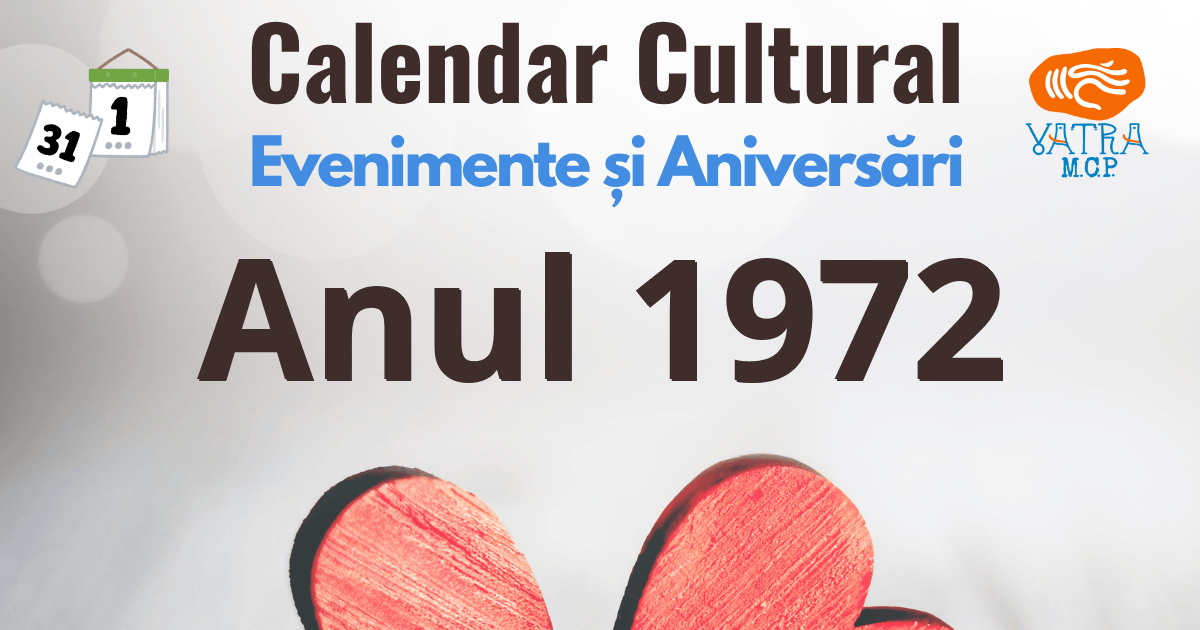 Anul 1972 în Cultura românească