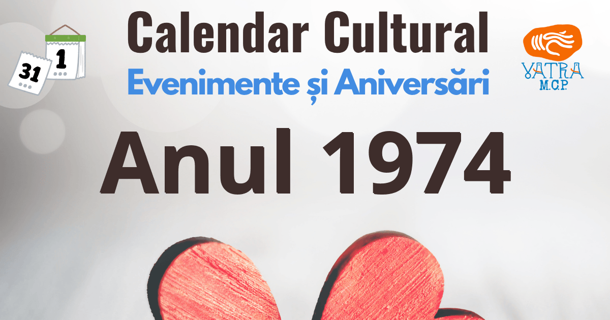 Anul 1974 în Cultura românească