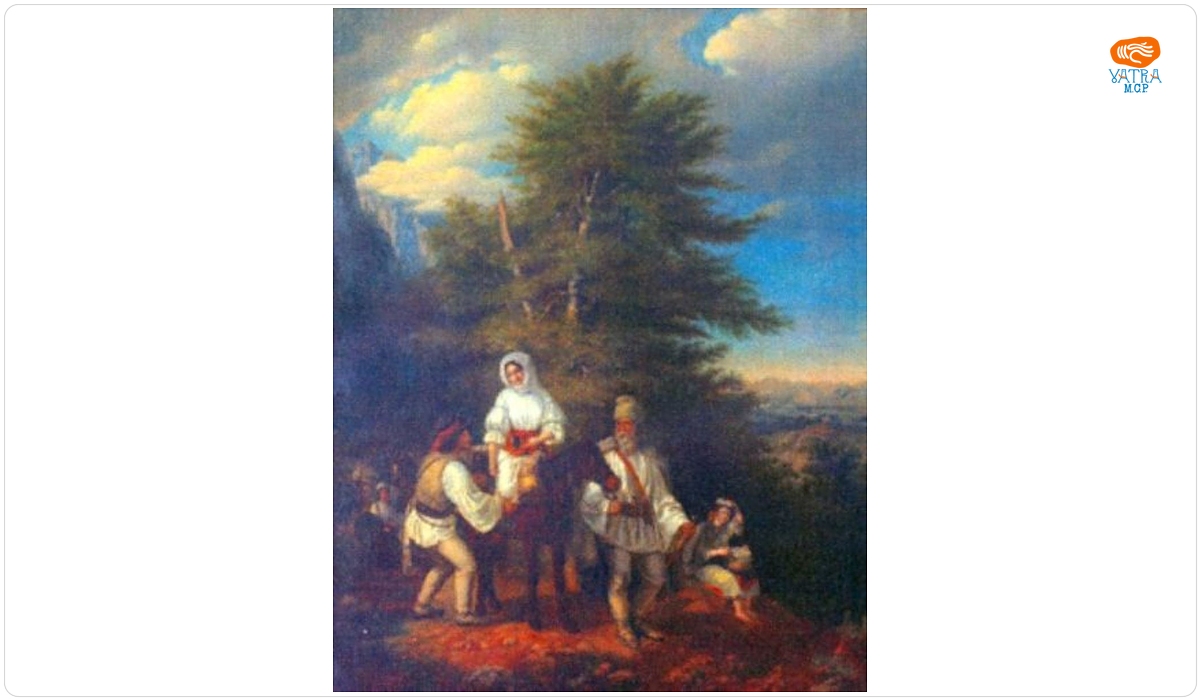 Familie românească plecând la târg (o variantă aflată la Muzeul Național de Artă Budapesta)