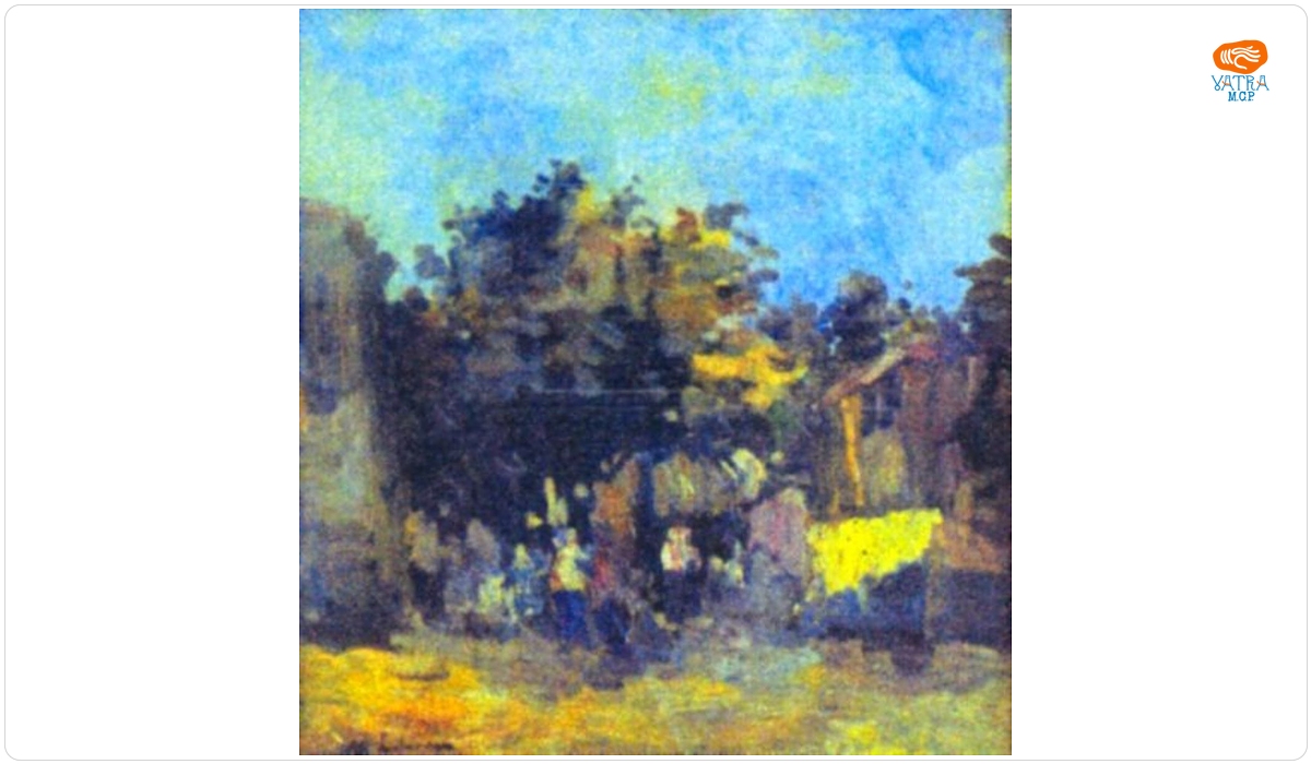 Max Liebermann — Petrecere la marginea satului