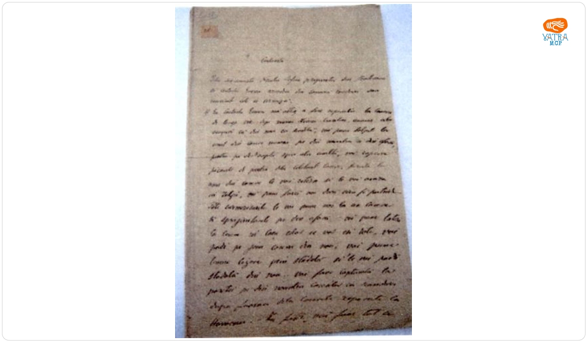 Contract de închiriere scris de Costache Enescu