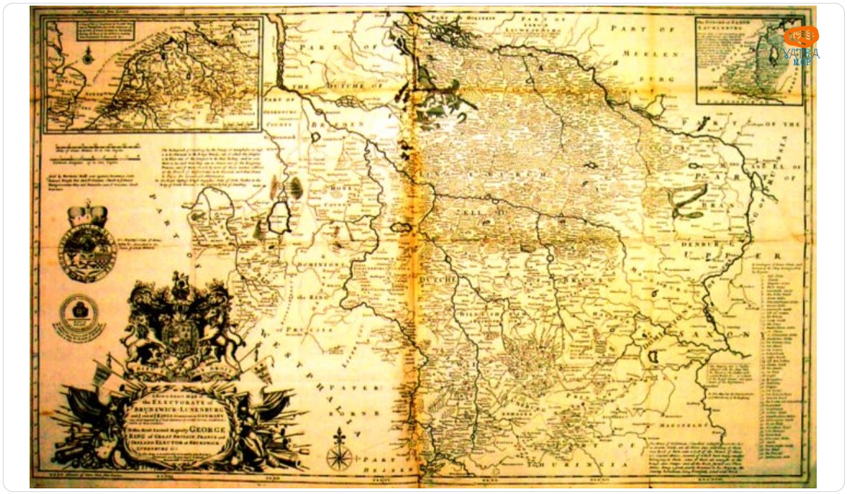 A new et exact Map of the Electorate of BRUNSWICH-LUNEBURG and e rest of e KINGS Dominions in Germany