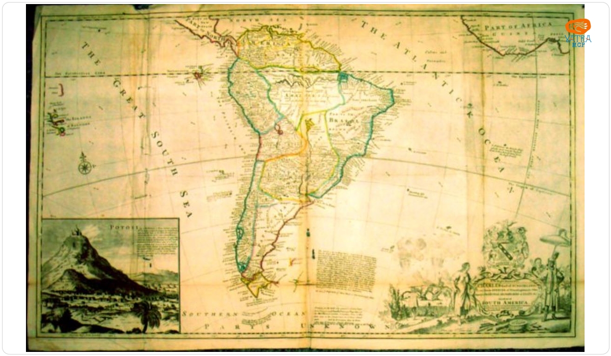 Moll, Hermann; Vertue, George — America de Sud, 1712