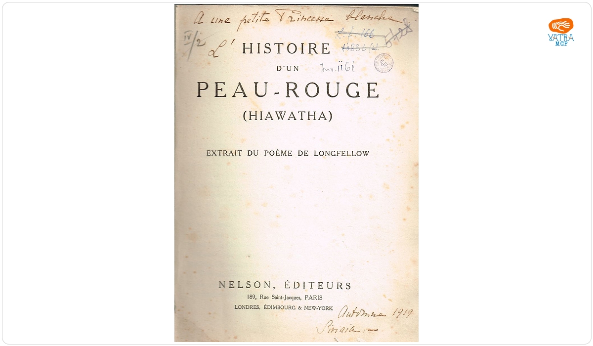 Henry Longfellow — Histoire d'un Peau-Rouge (Hiawata)