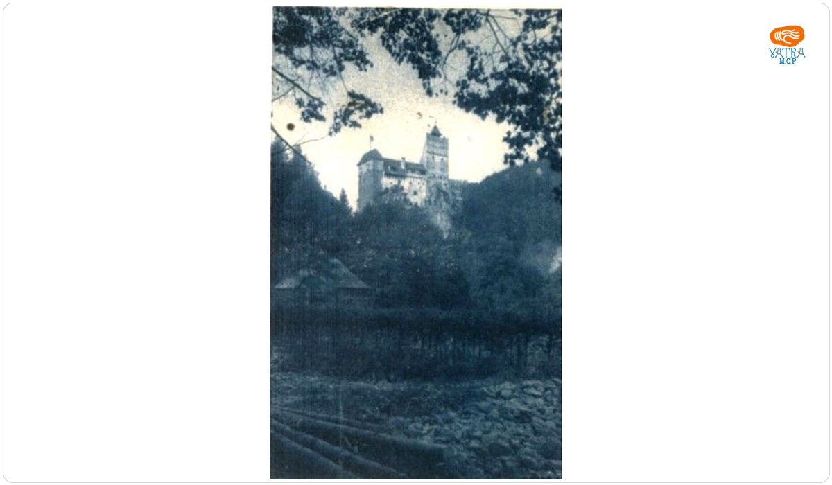Fațada de nord-est a castelului regal Bran