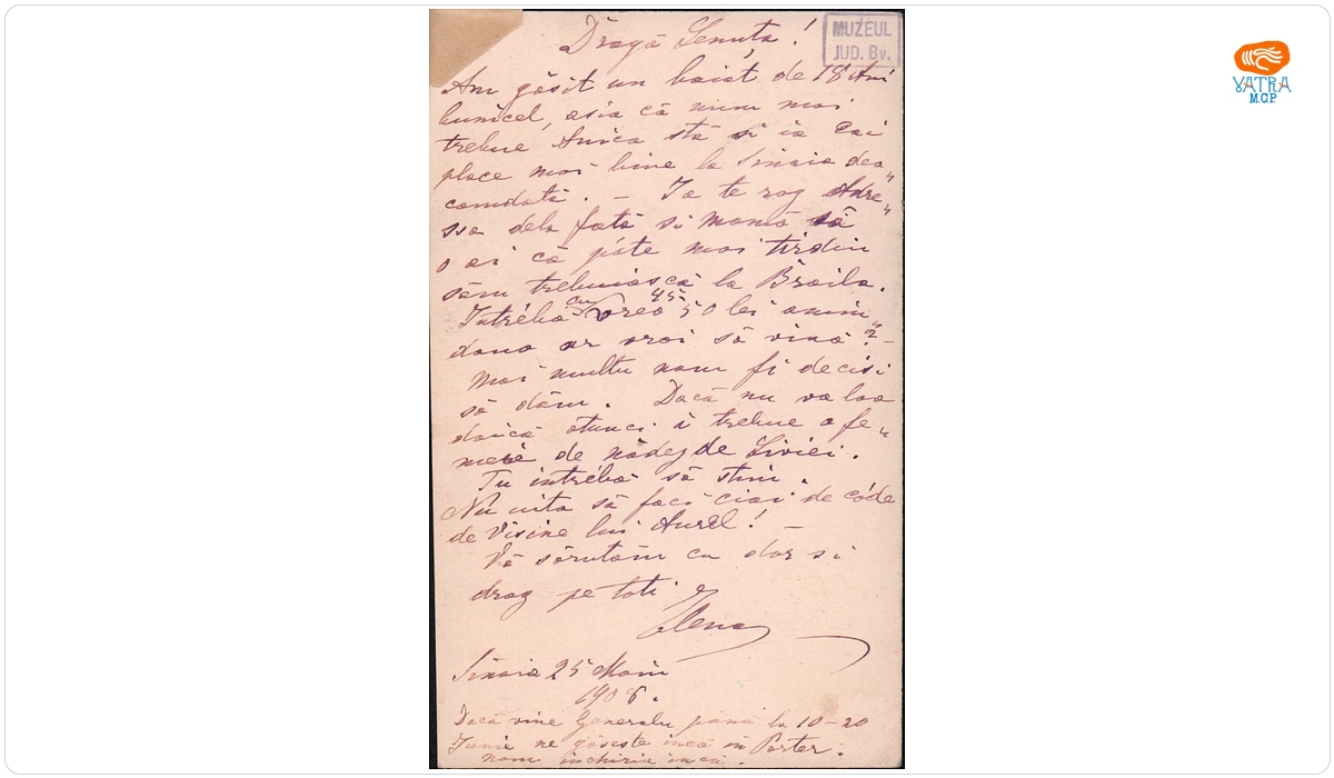 Groza Elena către Mureșianu Elena