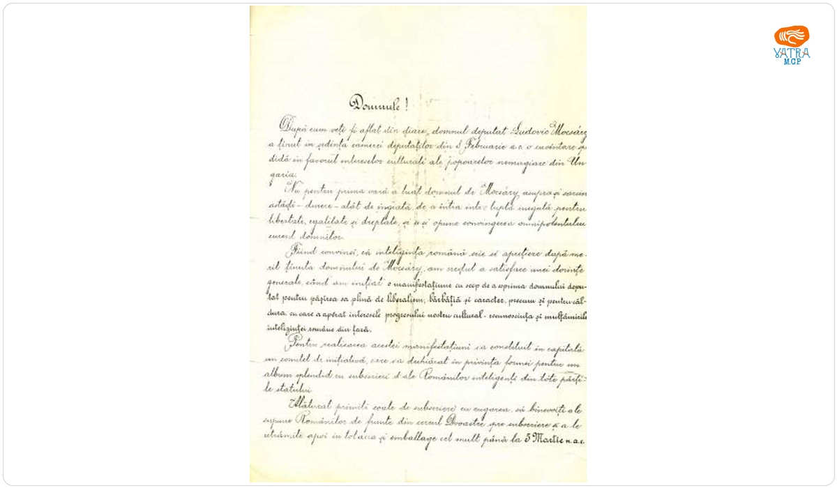 Diaconovich Cornel către Mureșianu Iacob