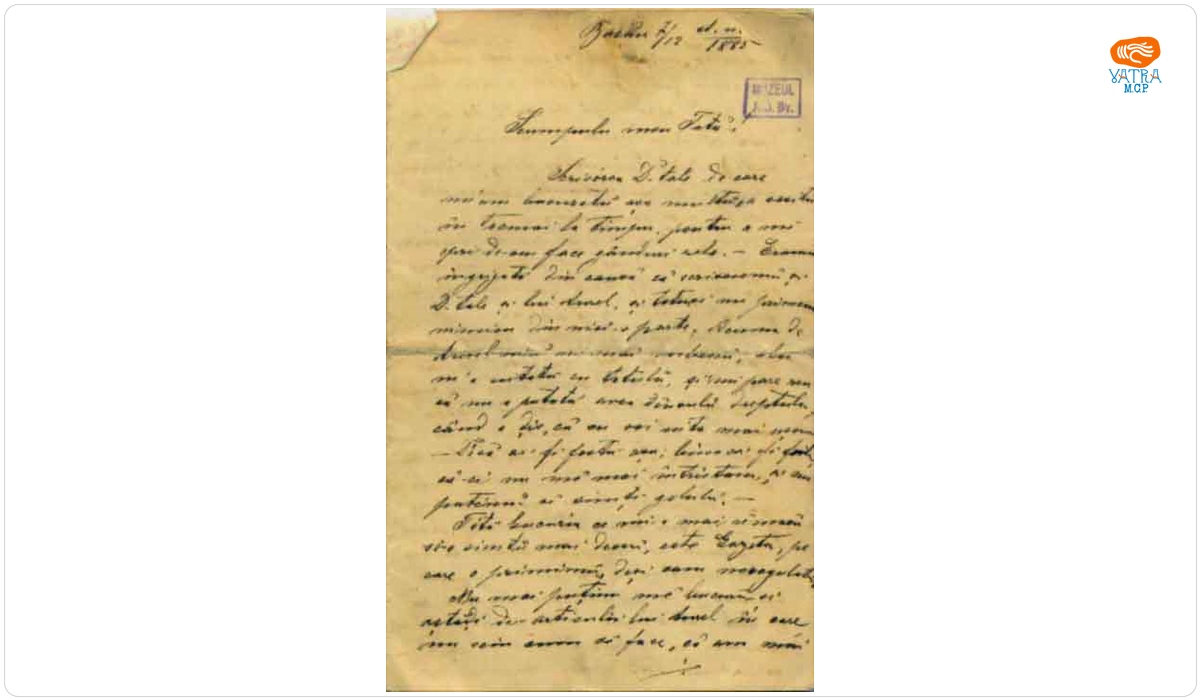 Davidescu Sevastia către tatăl său, Mureșianu Iacob