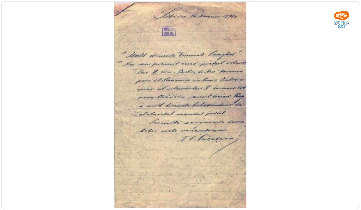 Teodor Păcățianu — Păcățianu Teodor V. către Lengher Nicolae