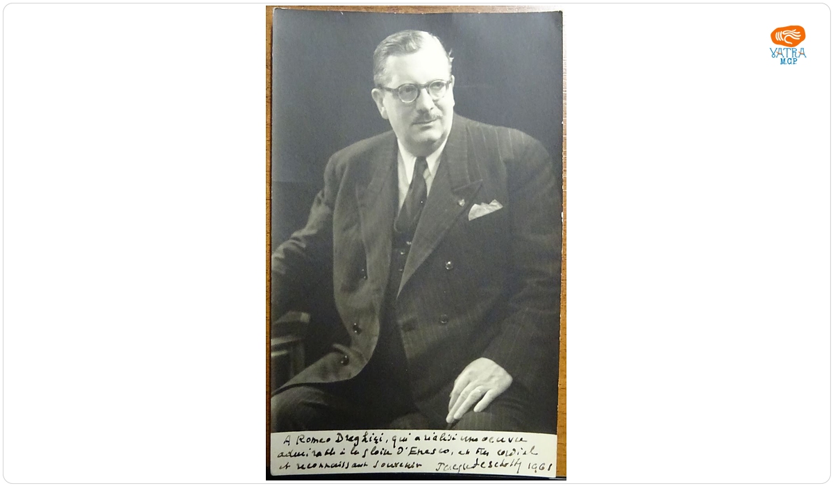 studioul fotografic L. Javelot Lons Le Saunier — Muzicologul francez Jacques Feschotte, 1961