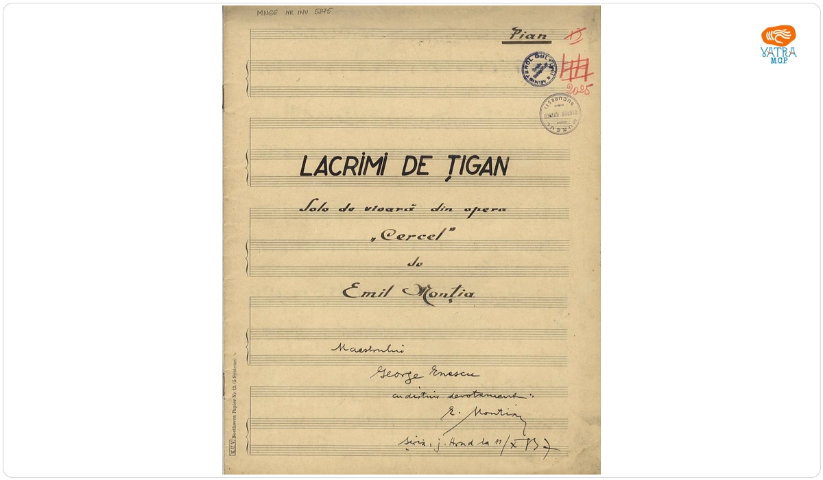 Lacrimi de țigan - Solo de vioară din opera „Cercel”