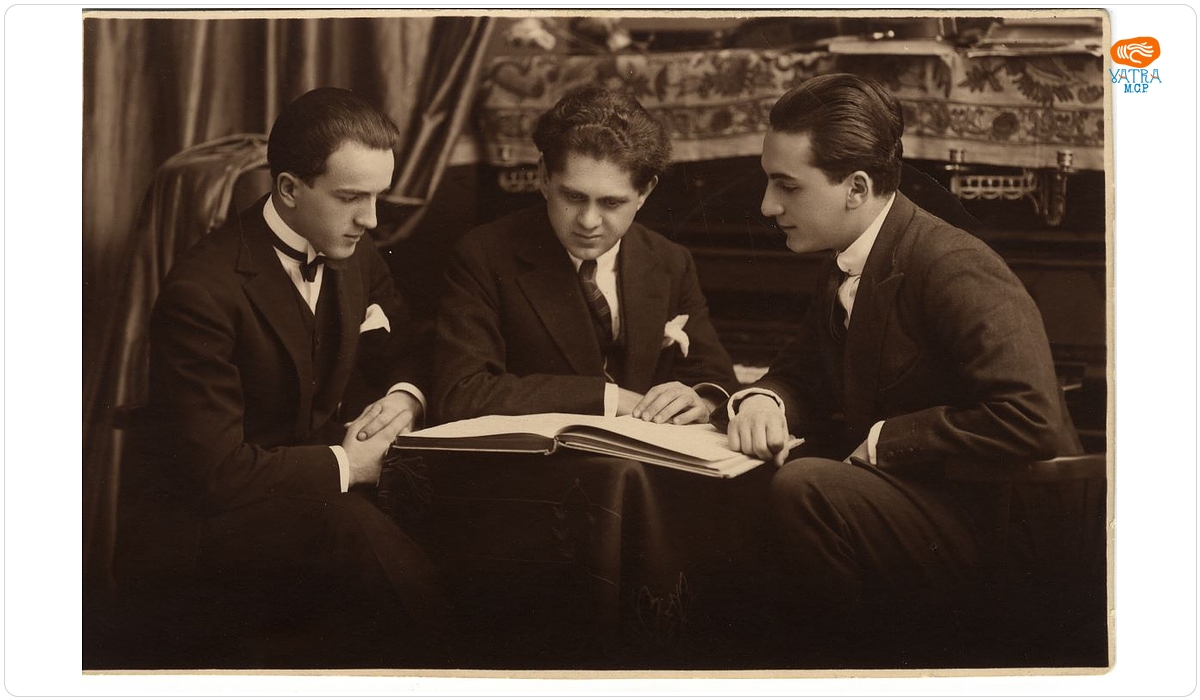 Violoncelistul George Cocea, compozitorul George Enacovici și pianistul Ion Filionescu