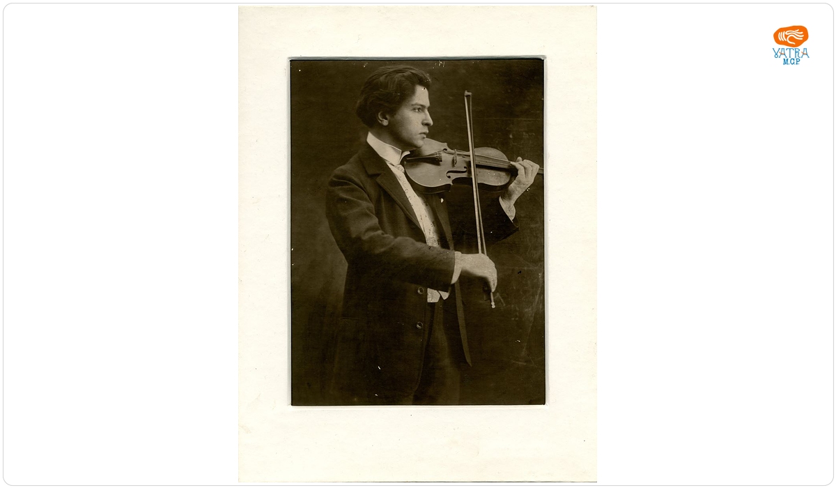 George Enescu cântând la vioară