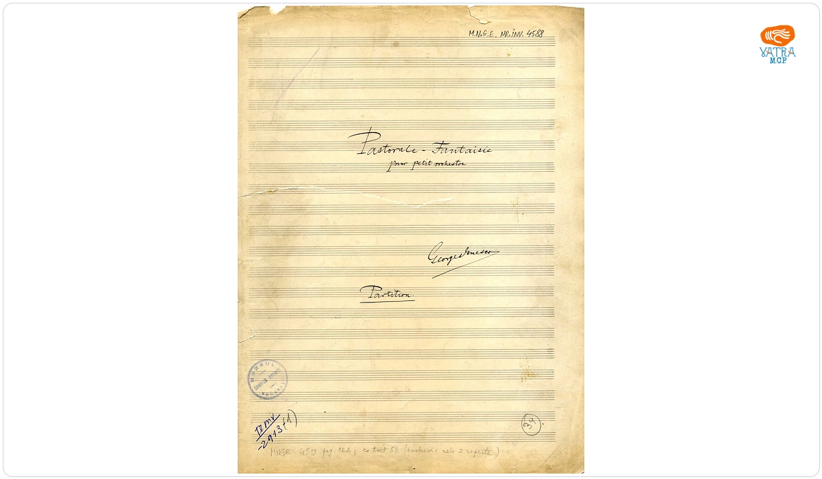 „Pastorale-Fantaisie pour petit orchestre” (Pastorală fantezie pentru orchestră mică)