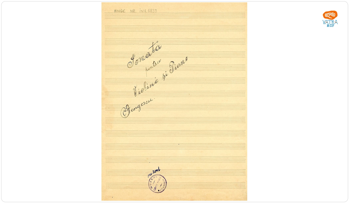 „Sonată pentru Violină și Piano”