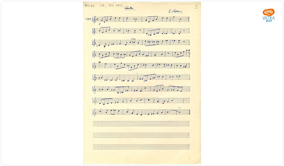 Eugen Radovici — „Cântec” (vioară și piano) - știma de vioară