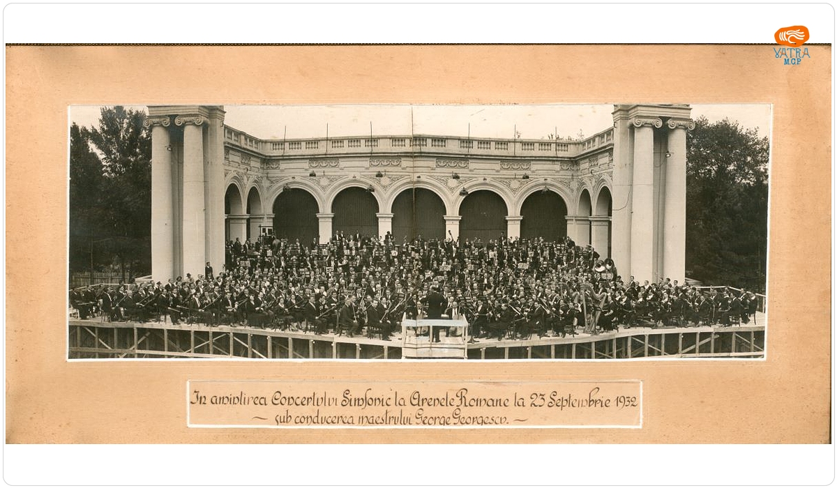Concert simfonic dirijat de George Georgescu la Arenele Romane din București