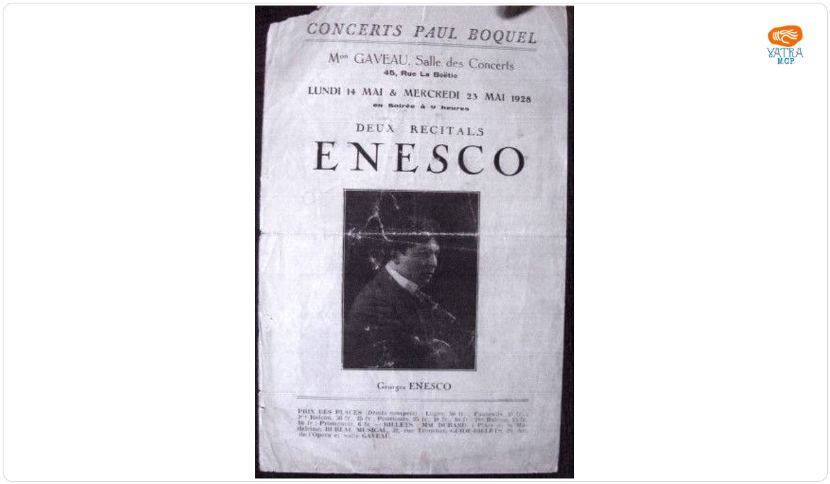 Program concerts deux recitals Enesco