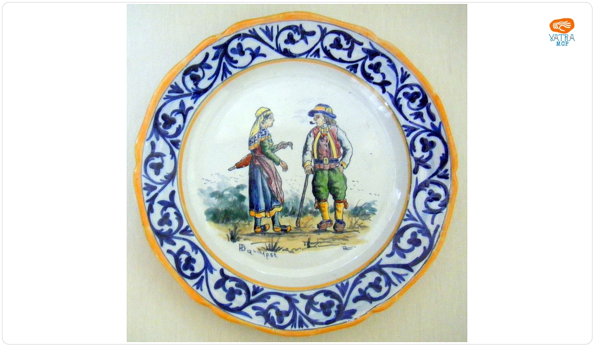 HB. Quimper — Farfurie întinsă