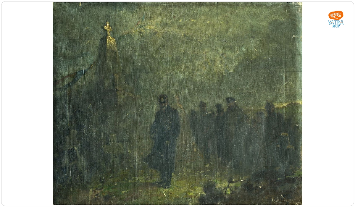 Costin Petrescu — Carol (I) într-un cimitir