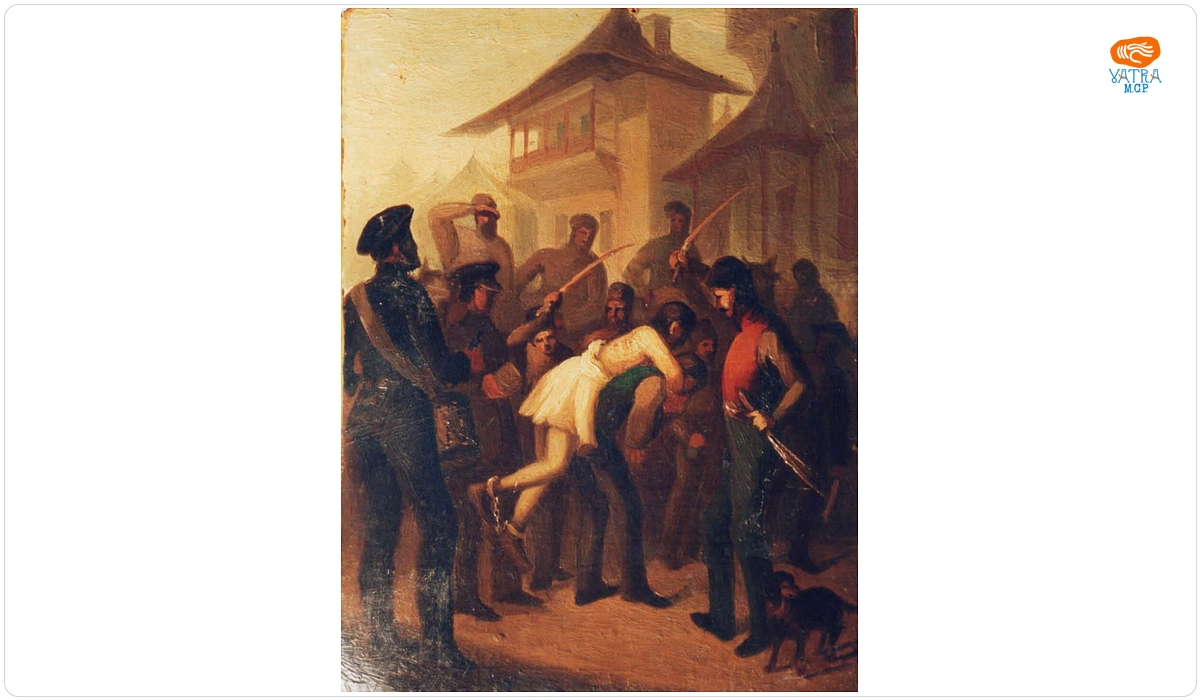Gheorghe Ioachim Pompilian — Bătaia la spate - Pedeapsa femeilor adultere