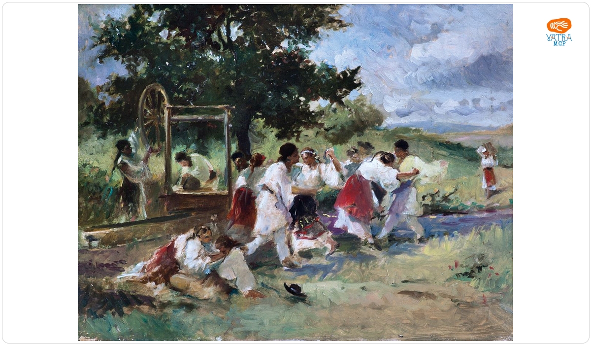 Theodor Aman — Glume de peste Olt – variantă