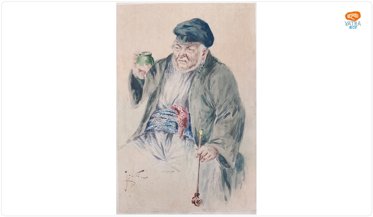 Constantin Jiquidi — Bătrân cu ulcică verde