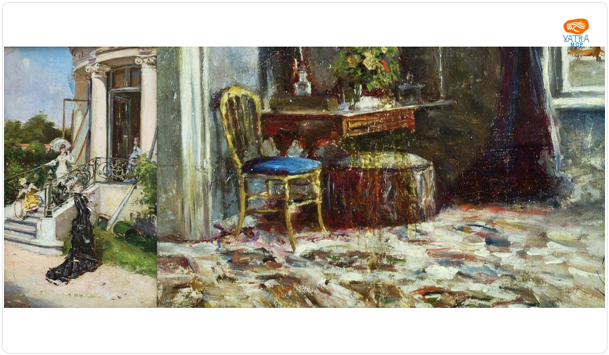 Pe terasa Boerescu/Schiță interior (verso)