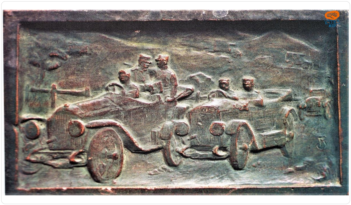 Plachetă cu subiect automobilistic (Corpul Automobiliștilor)