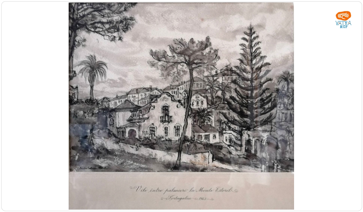 Vile între palmieri la Monte Estoril (Portugalia)