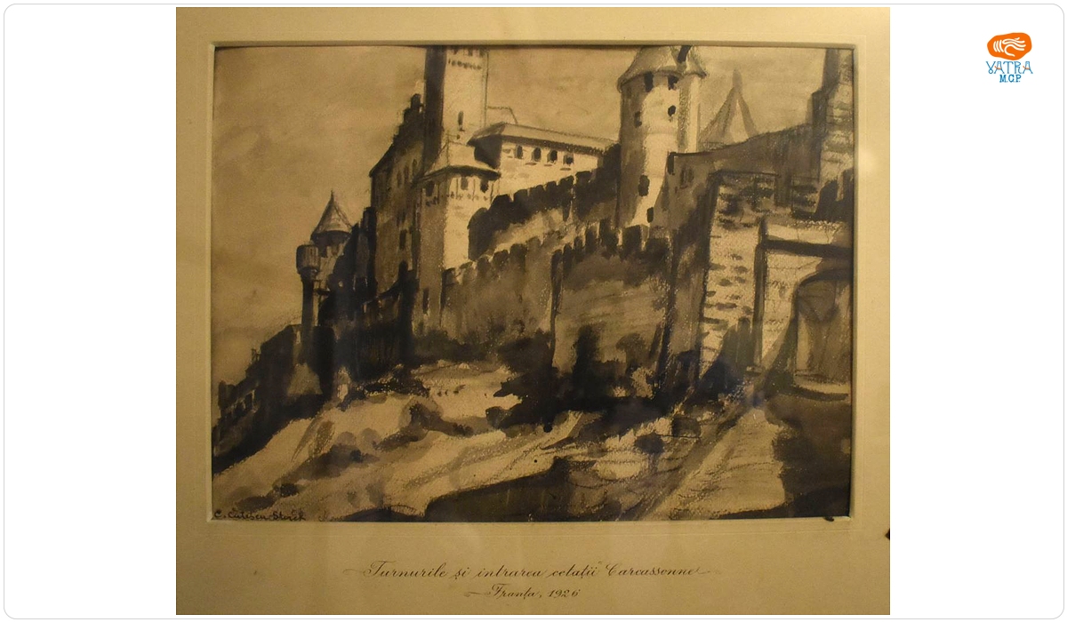 Turnurile și intrarea cetății Carcassonne (Franța)